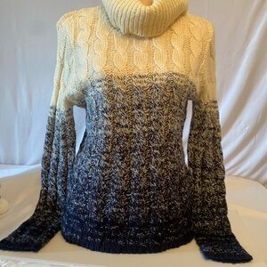 Lauren Ralph Lauren cable-knit women’s long sleeve sz L  NWT cowl neck sweater.